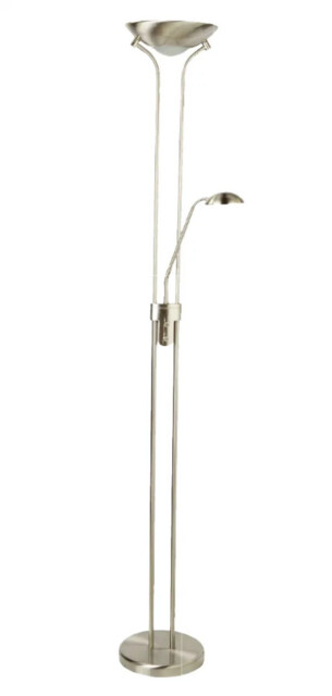 Floor Light Silver Unina Led Satin Searchlight 5430ss
