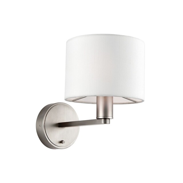 Wall Light Silver Daley Matt Nickel Vintage White Endon 61608