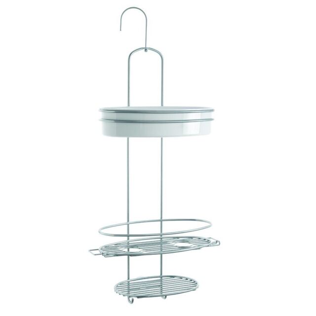 Metaltex 403712 Orbit Hanging Shower Organizer Storage 56 X 65 Cm