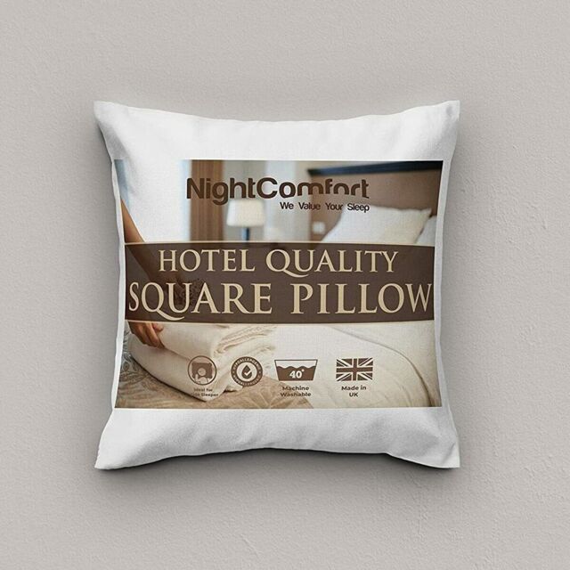 Nightcomfort Microfiber Square Pillow 80cm X 80cm - Soft Firm Support