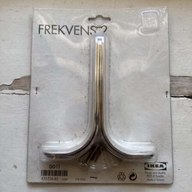 Ikea Frekvens 2 Stainless Steel Support Fixture For Curtain Wire