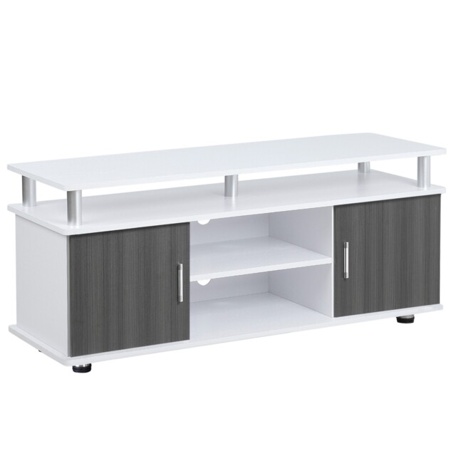Homcom Tv Cabinet Stand Entertainment Center Media Console Storage
