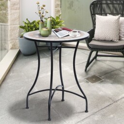 Mosaic Table Round Ceramic Bistro Garden Furniture Side Bar Table