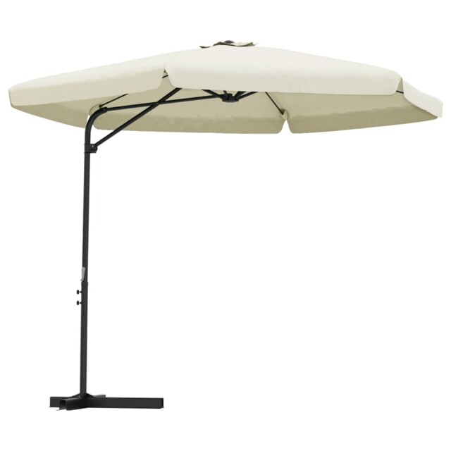 Outdoor Parasol With Steel Pole Umbrella Garden Sunshade Sun Shelter