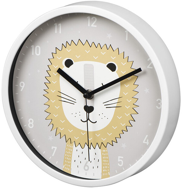 Hama 'lucky Lion' Children's Wall Clock 25cm Silent Running 186429
