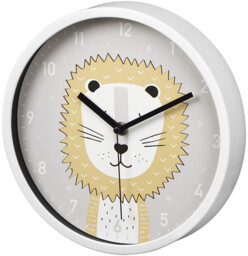 Hama 'lucky Lion' Children's Wall Clock 25cm Silent Running 186429