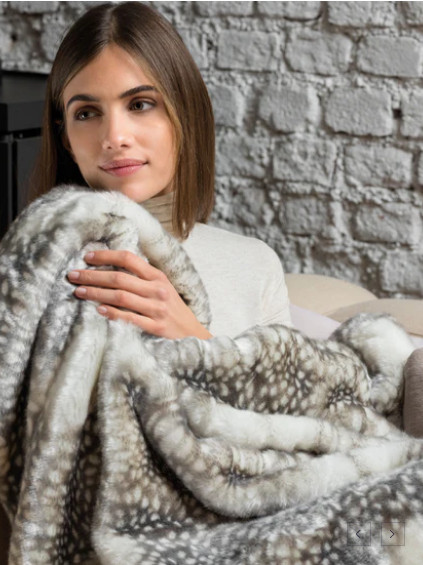 Heated Throw Luxury Faux Fur Electric Blanket Dreamland Relaxwell