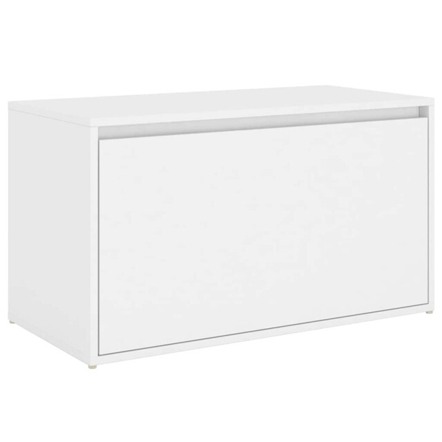 Hall Bench White Engineered Wood Box Hallway Entryway Storage Vidaxl