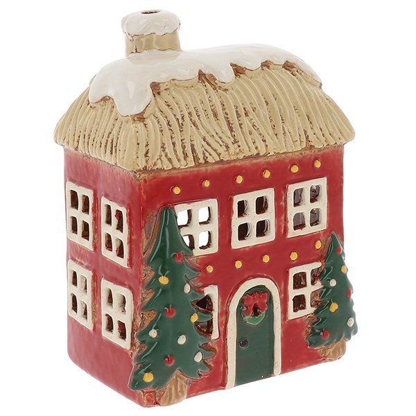 Village Pottery Tea Light Holders Christmas Collection - Various