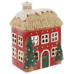 Village Pottery Tea Light Holders Christmas Collection - Various