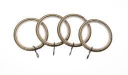 Universal Metal Curtain Rings For 16-19mm Extendable Metal Poles Pack