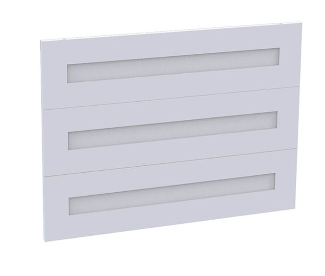 Homebase Fitted Bedroom Shaker 3 Drawer Chest Front - White