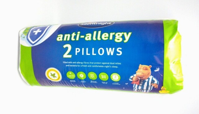 Silentnight Anti Allergy Pillow 2 Pack Medium Support Anti Bacterial