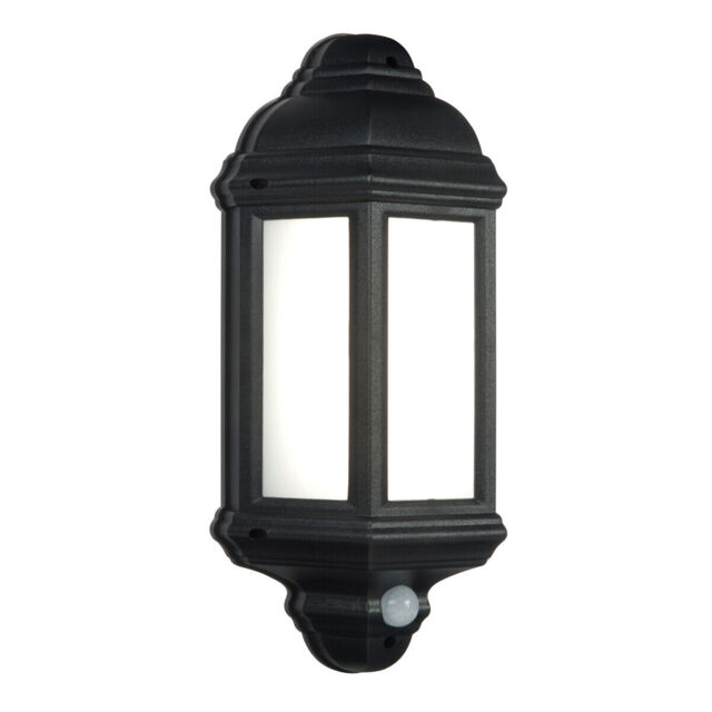 Saxby 7w Led Pir Outdoor Half Wall Lantern Motion Security Sensor