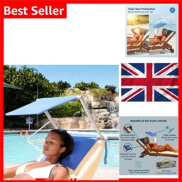 Sun Shade For Sun Lounger Uv50+ Folding Garden Chair Beach Paras