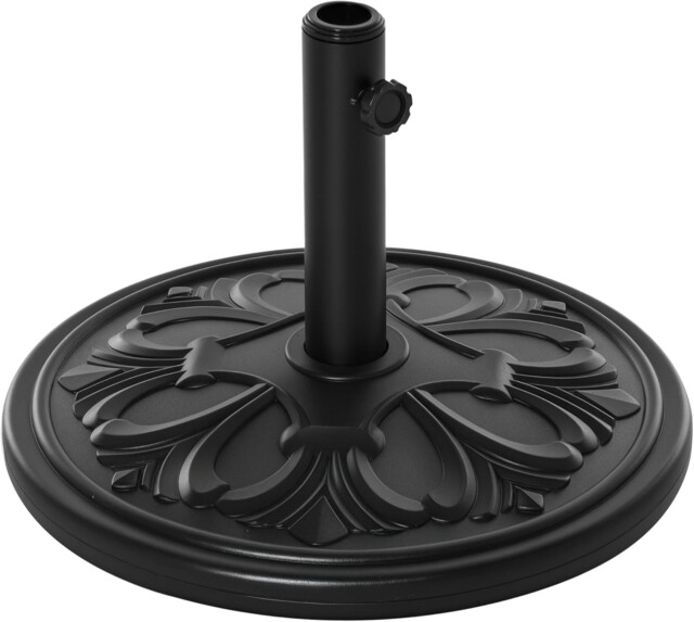 13kg Garden Parasol Base Round Hdpe Concrete Umbrella Stand For