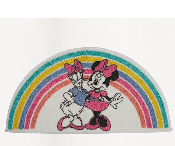 Disney Minnie Mouse & Daisy Duck Rainbow Rug - 80cm X 42cm -