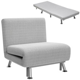 Homcom Single Folding 5 Position Convertible Sleeper Chair Sofa Bed