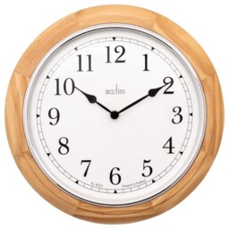 310mm Winchester Wall Clock, Light Wood - 25051