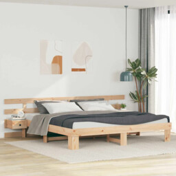 Bed Frame With Drawer Brown Solid Wood Vidaxl