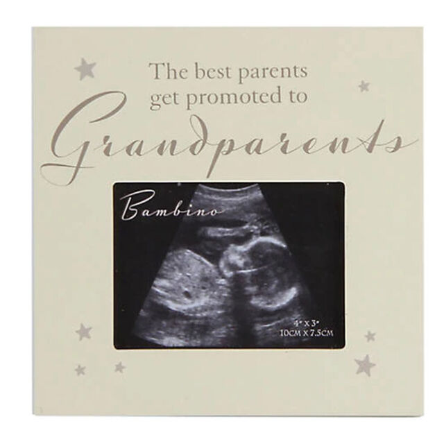 Bambino 'best Parents Get Promoted To Grandparents' Baby's Scan Photo