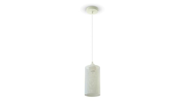 Lampa Dekoracyjna Wisząca Klosz Biały Mat Fi:130mm Dł:1300mm E27 Max