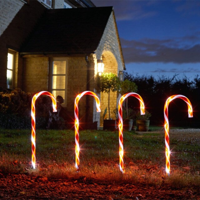 Three Kings Candycane Stakes - Large - Set Of 4