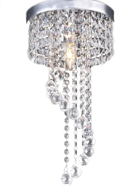 Jorunhe Modern Led Ceiling Light Pendant Fixture Crystal Chandelier,