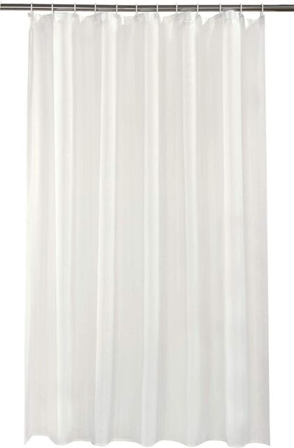 Spectrum Waterline 180 Cm X 180 Cm Washable Cream Shower Curtain And