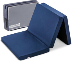 Hauck Sleeper, Navy Blue - Foldable Travel Cot Mattress 120x60x5 Cm