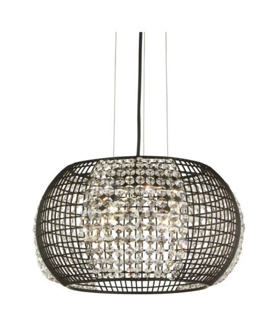 Ceiling Light Black Cage 4 Searchlight 9094-4bk