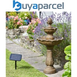 Smart Garden Solar Kingsbury 3 Tier Garden Water Feature Fountain Bird