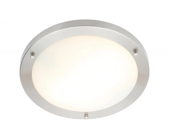 Bathroom Light Silver Delphi Led Ip44 Satin Nickel 310mm Spa