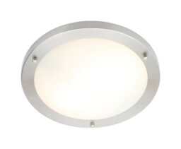 Bathroom Light Silver Delphi Led Ip44 Satin Nickel 310mm Spa