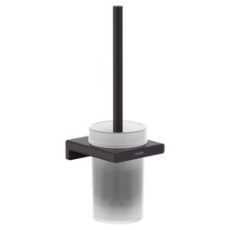 Hansgrohe Addstoris Wall Mounted Toilet Brush Holder Matt Black -
