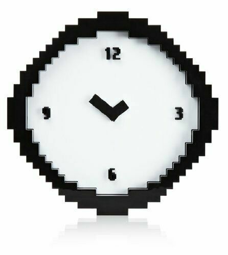 Wall Clock Pixel Time Unique Clock For Living Bedroom - Birthday Gift