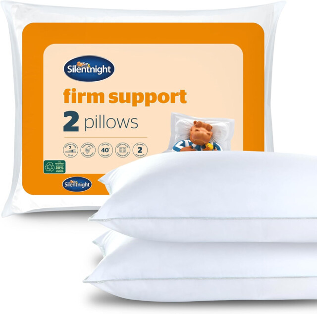 Silentnight Firm Support Pillow Pack Of 2 - Side Sleeper Pillows For
