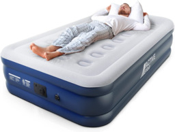 Active Era Premium Single Air Bed Inflatable Mattress With A Built-in