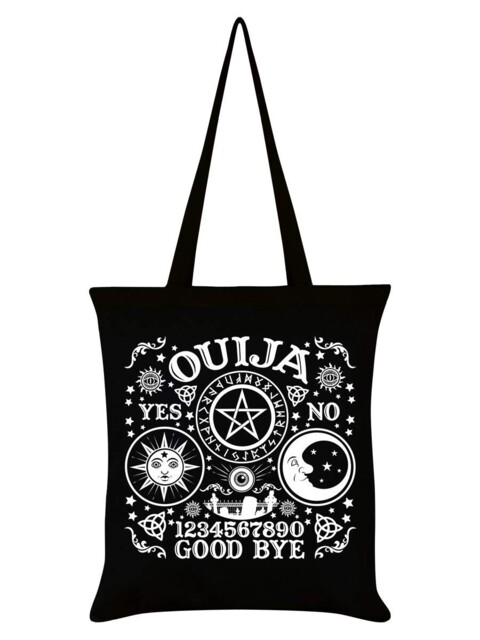 Grindstore Ouija Board Tote Bag Black Gothic Design Witchcraft