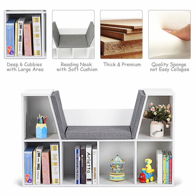 Modern Storage Shelf Bookcase Cube Bookshelf Organizer Cabinet With