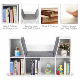 Modern Storage Shelf Bookcase Cube Bookshelf Organizer Cabinet With