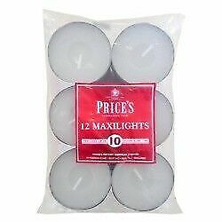 Price's Candles Maxi Tealight Unscented 12 Pack