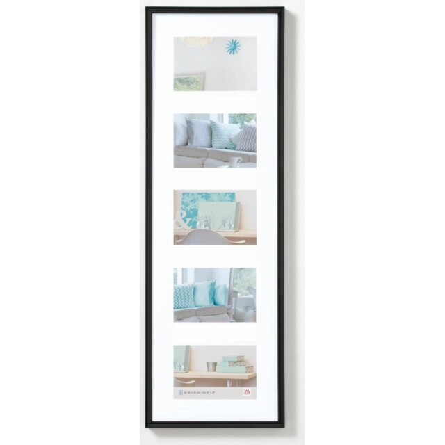 Walther Lifestyle Photo Frame Black 28x9 Inch - (insert For 5x 6x4