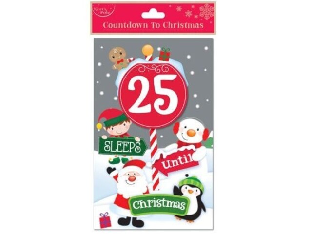 North Pole Countdown To Christmas Tear-off Advent Calendar