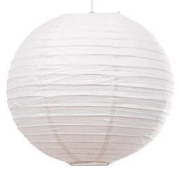 "Lampshade White 12"" Paper Lantern 300mm Wire Supports Loxton Lighting"