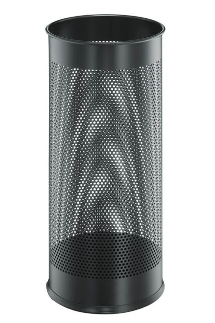 Durable Umbrella Stand Black - Made From Stainless Steel - 28.5 Litre