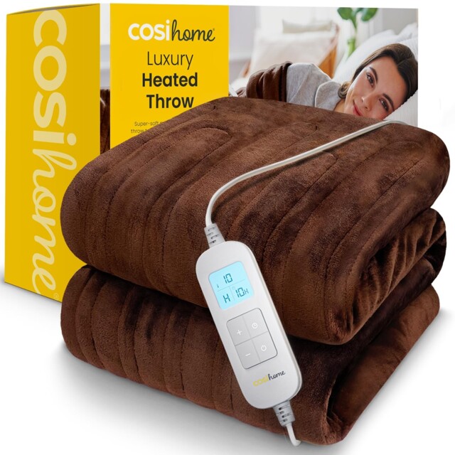 Cosi Home® Luxury Heated Throw - Electric Blanket - Extra Large Heated