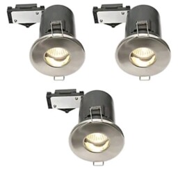 Diall Led Ceiling Light Warm White Tilt Recessed Downlight Chrome Pack