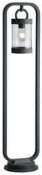 Outdoor Light Grey Sambesi Bollard Ip44 Anthracite Photocell Trio