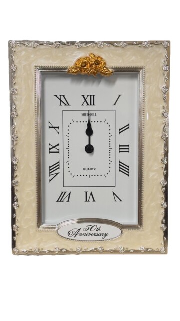 Shudehill Clock 50th Anniversary Silver Wedding Celebration Quartz